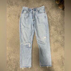 Agolde Riley distressed Crop size 27